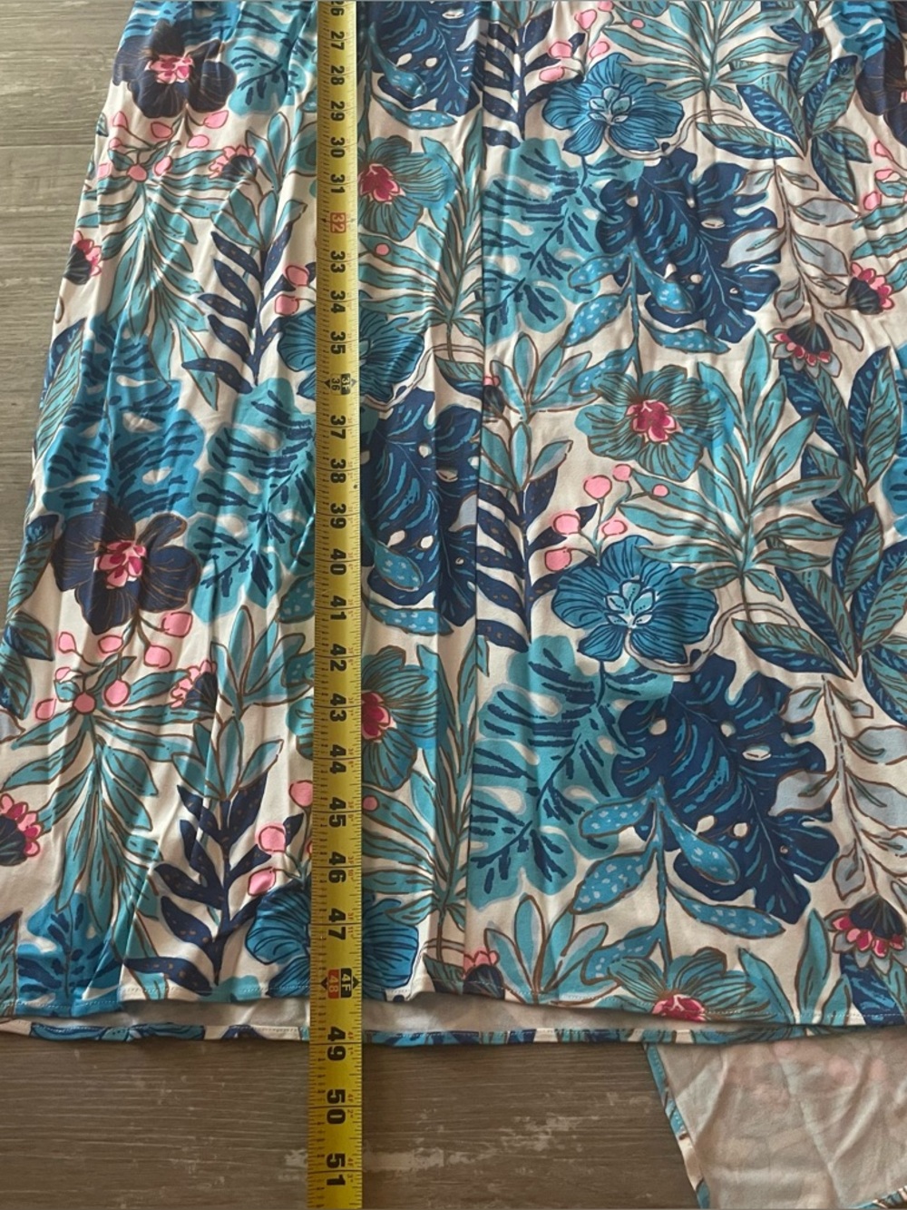 L NWT Lilly Pulitzer Estela Midi Dress in Breezy Aqua Best Fronds Forever - Picture 7 of 7